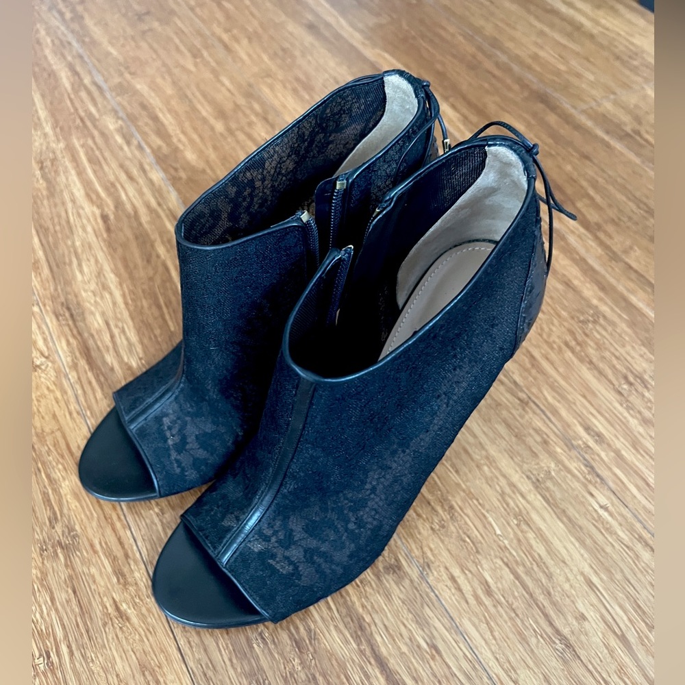 Salvatore Ferragamo Black Lace, And Python Trim P… - image 2